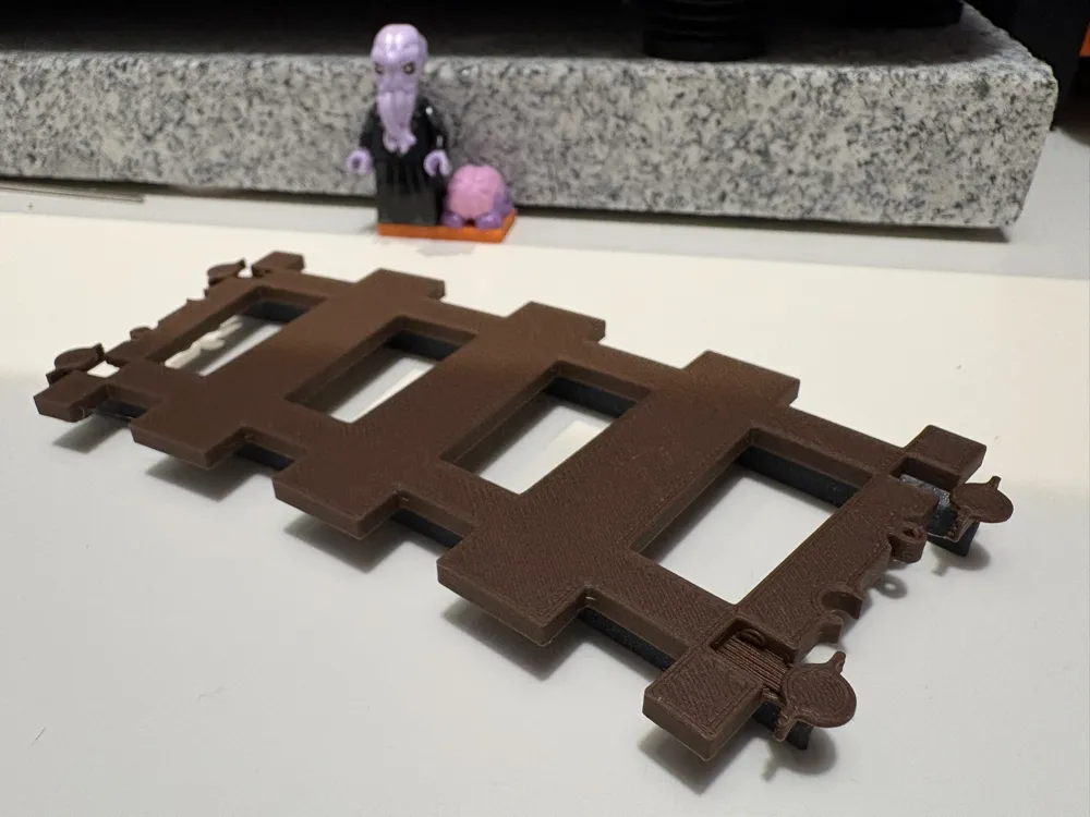 Brick Train Track (L-Gauge) - R56 22.5 deg curve - Free 3D Print Model ...