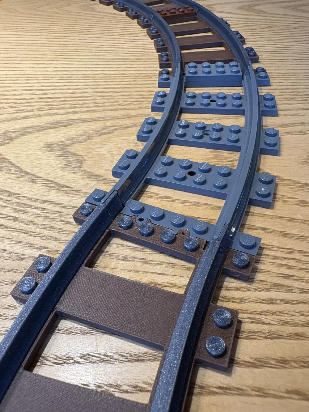 Brick Train Track (L-Gauge) - R56 22.5 deg curve - Free 3D Print Model ...
