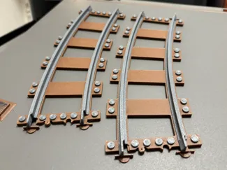 Brick Train Track (L-Gauge) - R56 22.5 deg curve