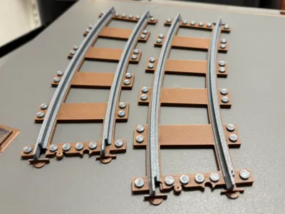 Brick Train Track (L-Gauge) - R56 22.5 deg curve