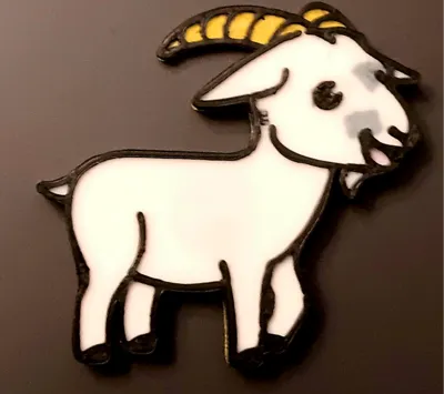 Goat fridge magnet.