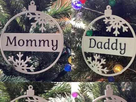 Customizable Snowflake Ornament