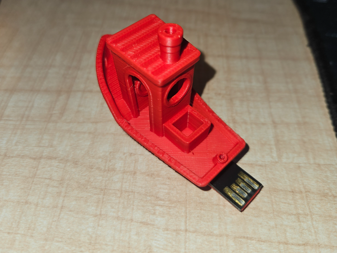 Print-in-Place Benchy USB Drive (Monolith Chip)
