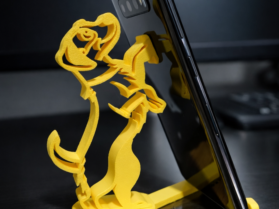 Cute Dog phone stand slot together holder