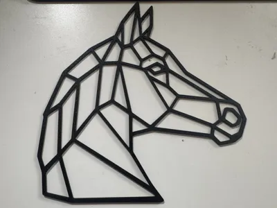 PolyWall Horse (Polygon Horse Wall Display)
