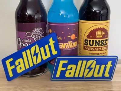 FallOut Logo - Fridge Magnet ("HS" Multi-Color)