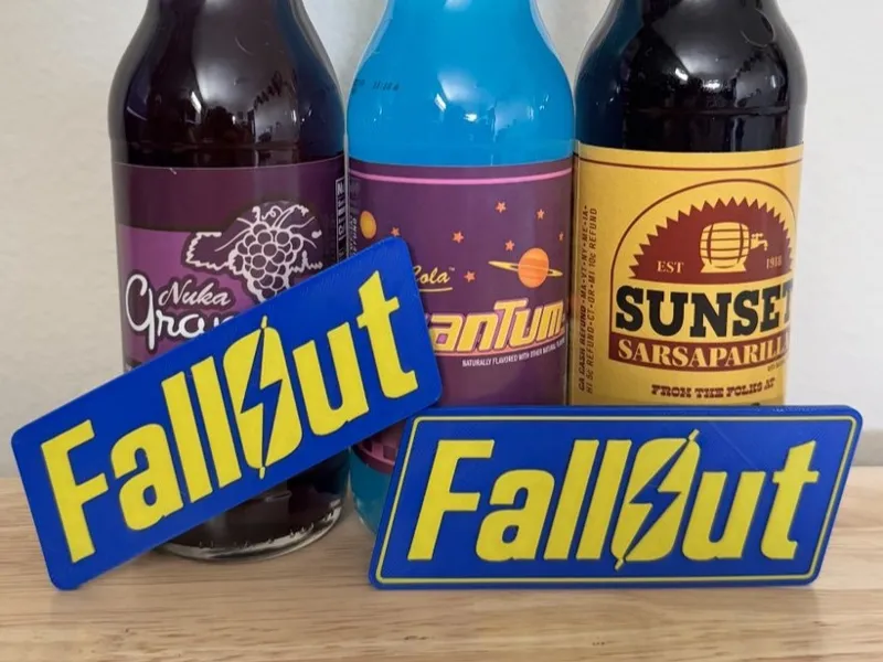 FallOut Logo - Fridge Magnet ("HS" Multi-Color)