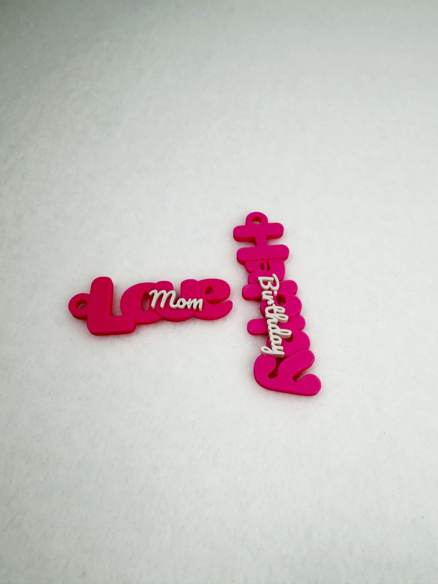 Miniatura 1 do modelo 3D Customizable Two Word Keychain