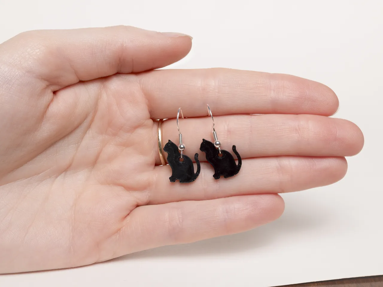 Cat Silhouette Earrings view 2