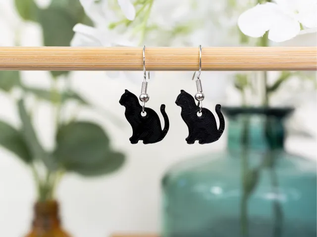 Cat Silhouette Earrings