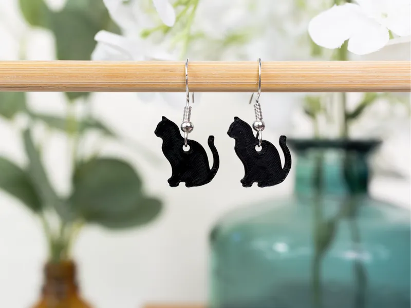 Cat Silhouette Earrings