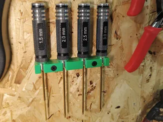 Ultimate Allen Key Wall Mount  1.5mm-3mm Organizer