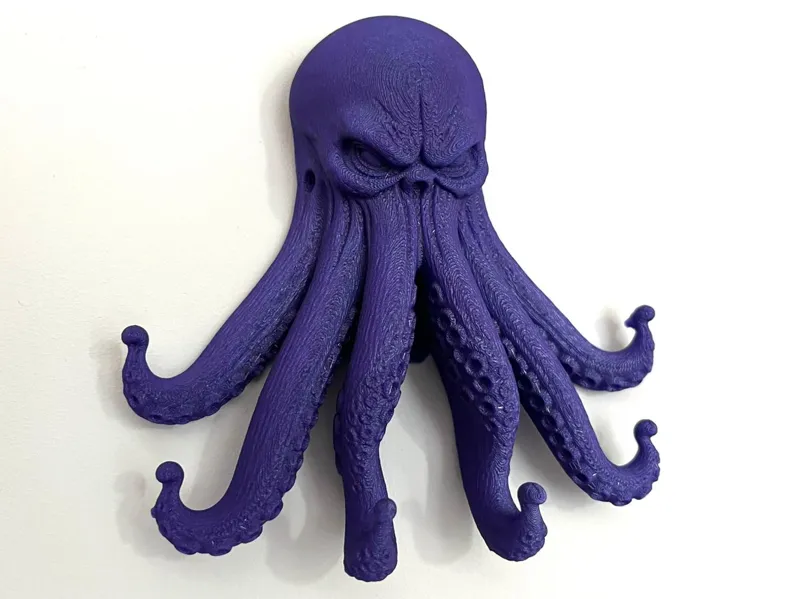 Kraken octopus wall keychain holder