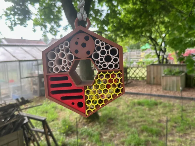 insect hotel with Poop!!!