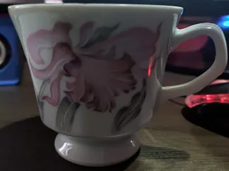 xicara tamanho real , porcelana 