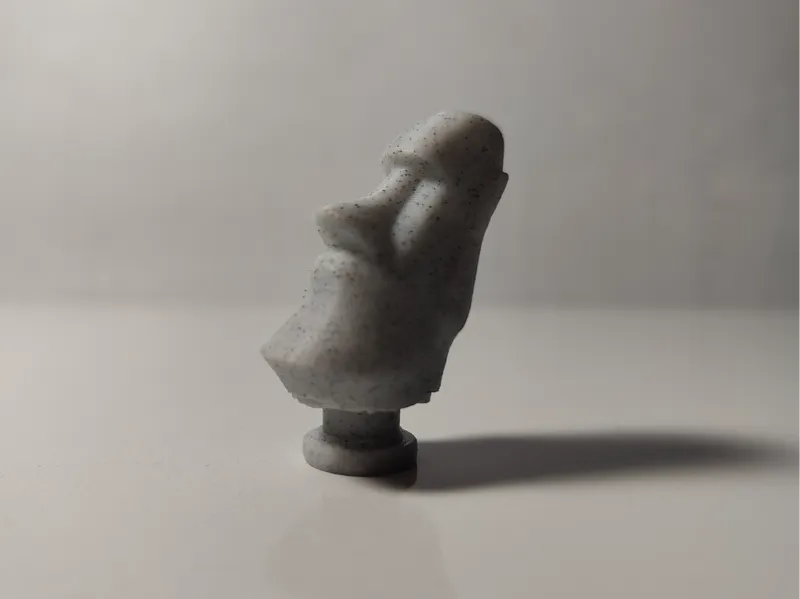 Moai croc charm