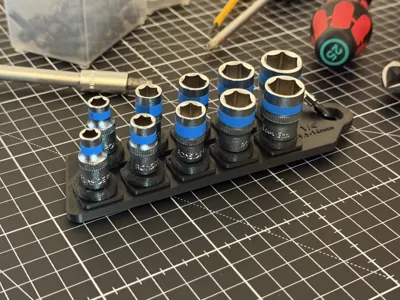 Socket Snap - Socket Holder/Organizer. 1/4' Drive