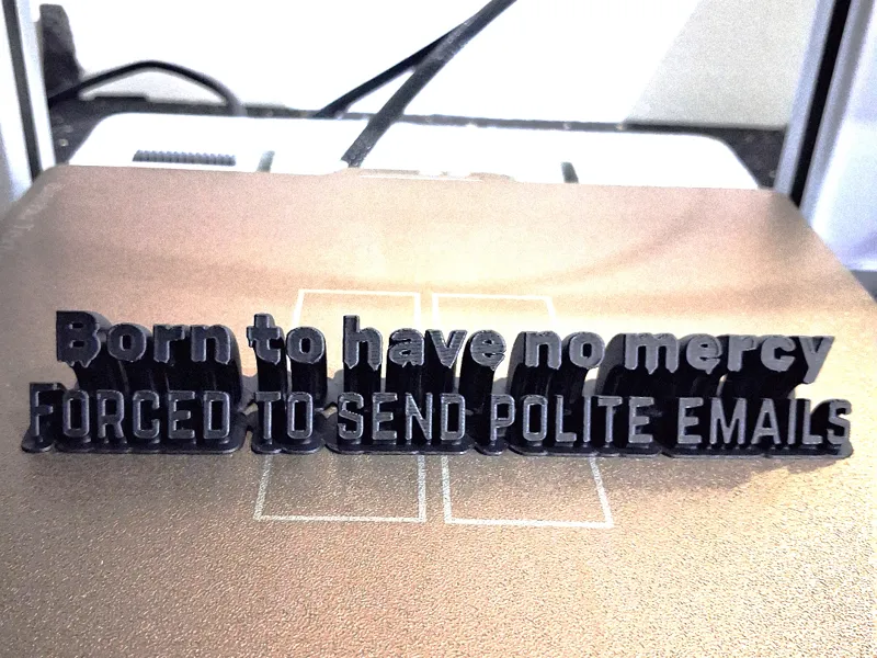 Born to have no mercy forced to send polite emails
