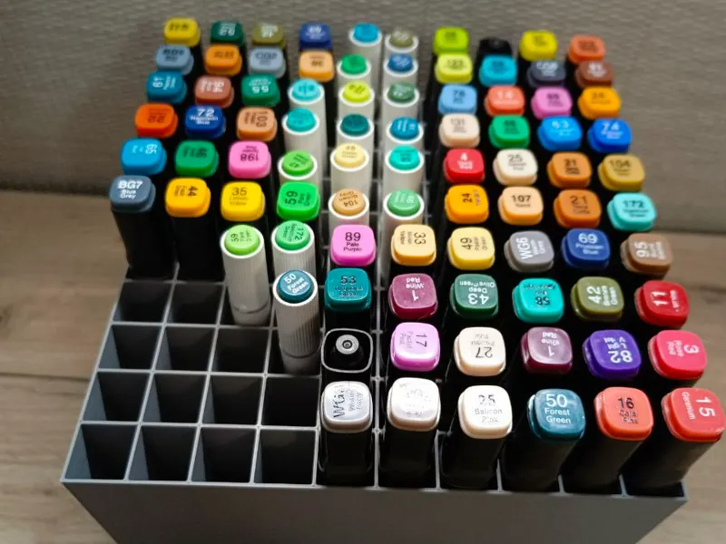 Organizer for markers 24,36,48,60,80,100,120 cells