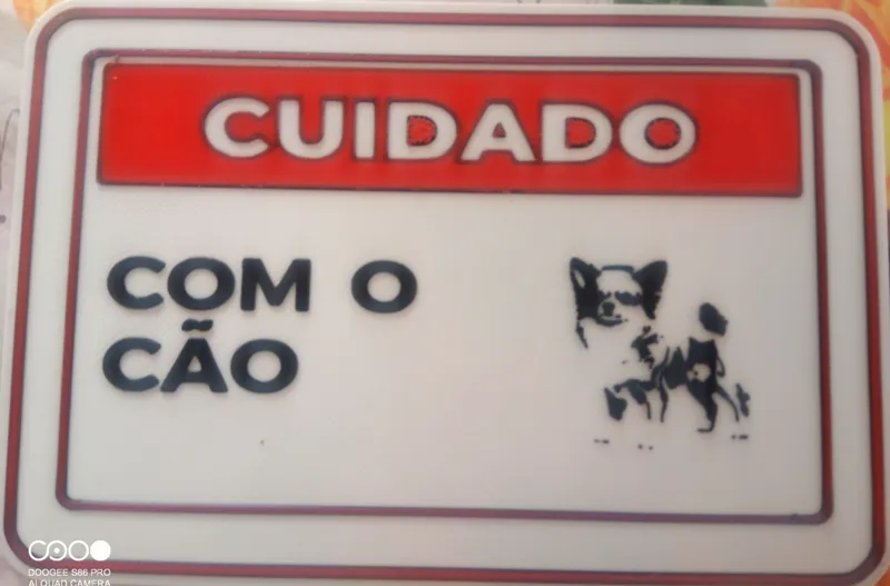 cuidado com o cão