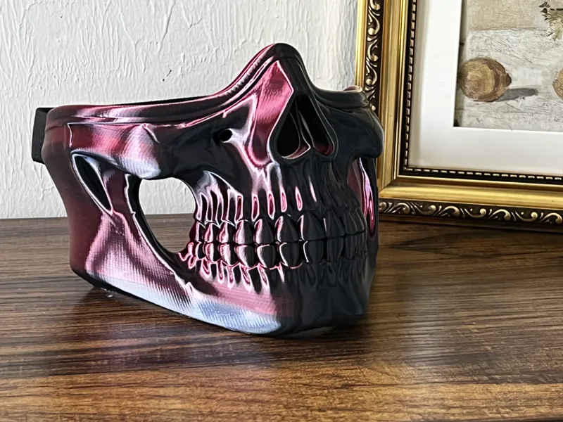 Wearable Mask Collection | Skull Half Mask 