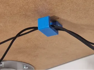 Simple Cable holder for underdesk cable management