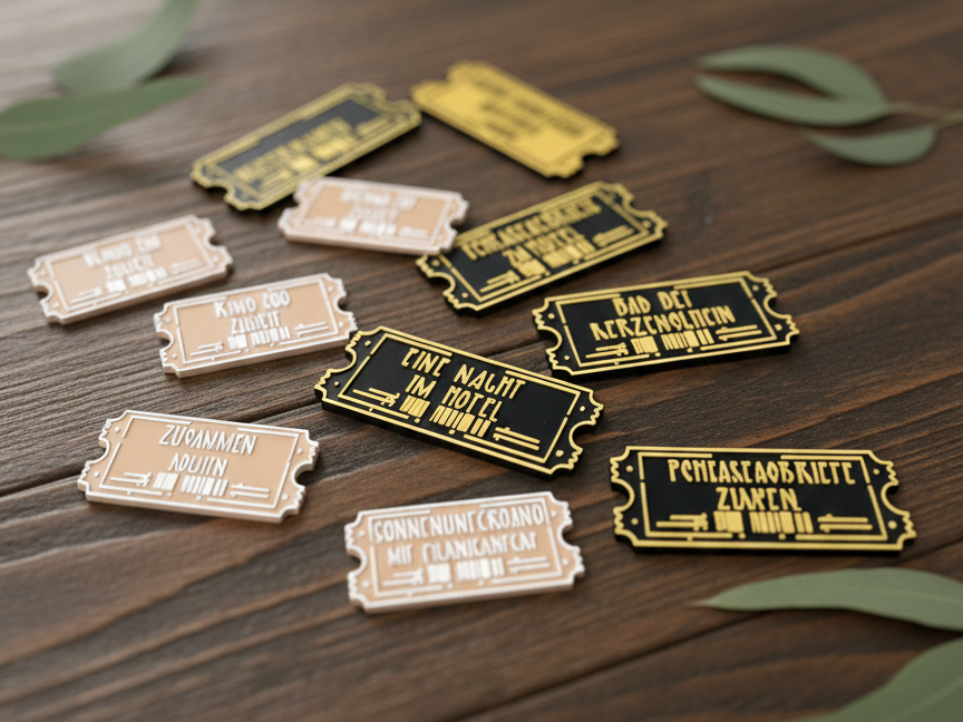 Date-Tickets  Personalisierbare Gutscheine 