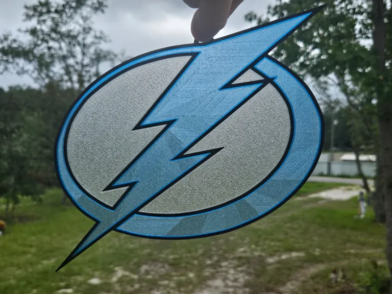 Tampa Bay Lightning Hockey Faux Suncatcher 