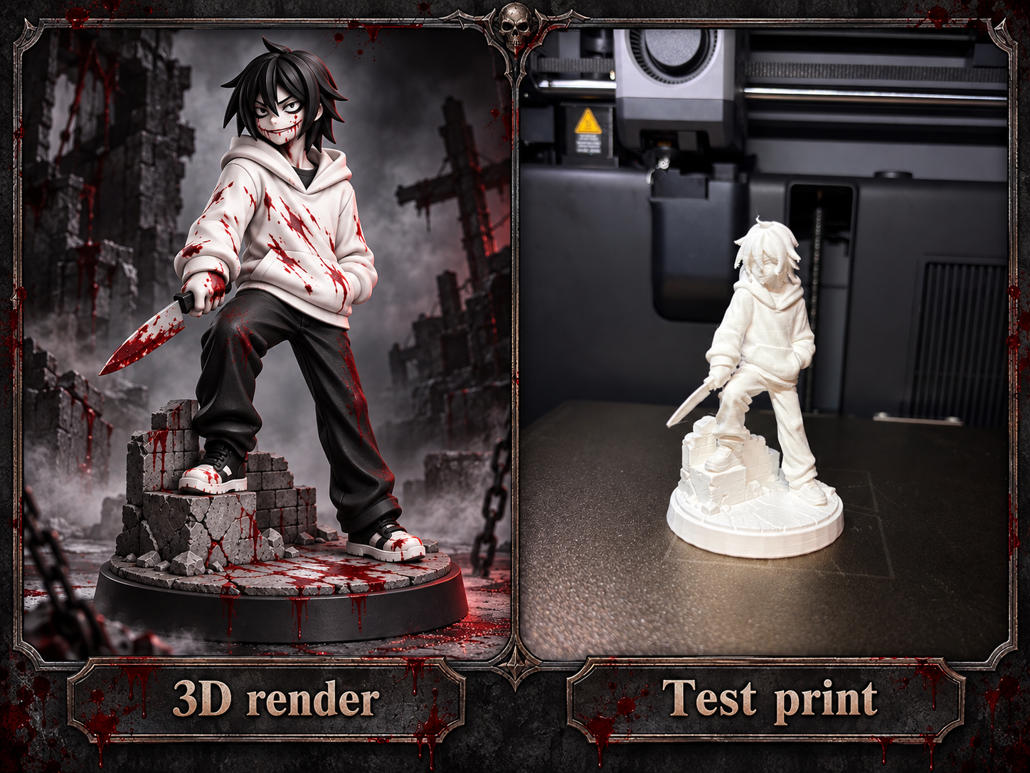creepypasta Jeff the Killer 3D model