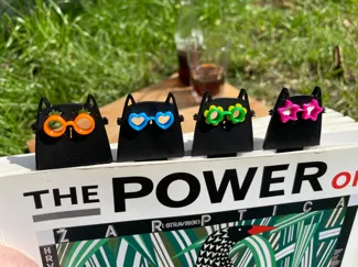 Goggle Cats Bookmarks – Set of Four