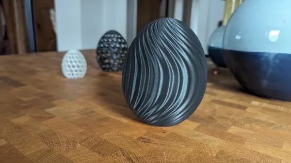 Œuf de Pâques en mode vase