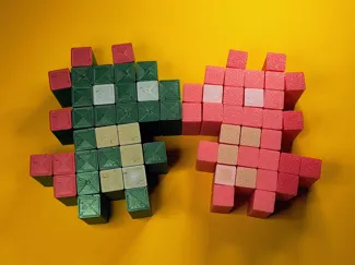 Pixel Fidget Dino