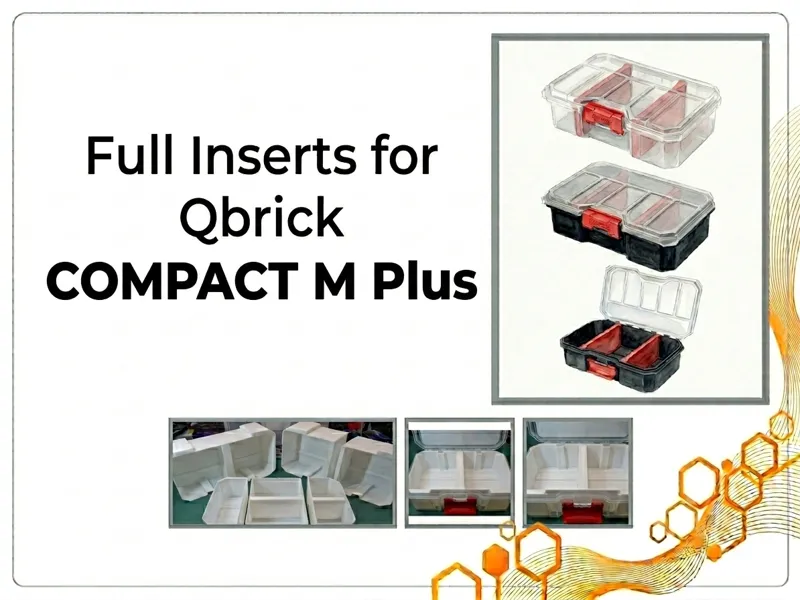 Inserts for Qbrick Organizer Compact M Plus
