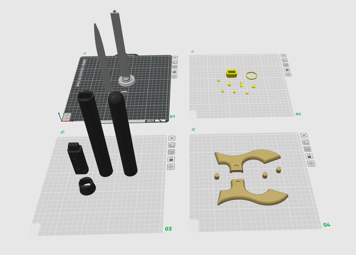 Miniatura 2 do modelo 3D 暗区突围-裁决手杖剑