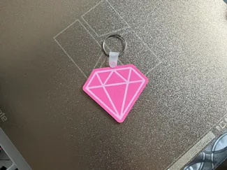 Diamond NFC Keychain - Stylish Accessory & Gift
