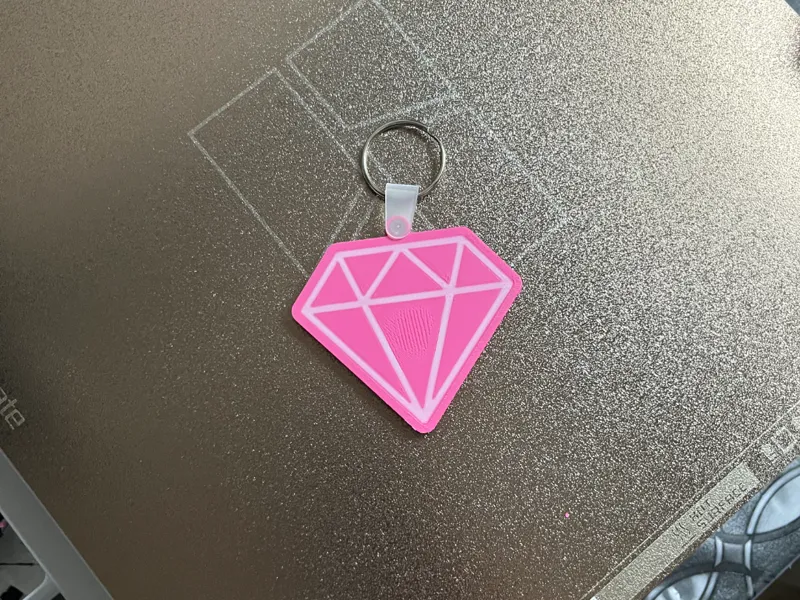 Diamond NFC Keychain - Stylish Accessory & Gift