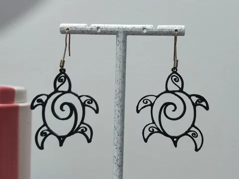 Pendientes: Aretes Tortuga Moana — referencia de MakerWorld