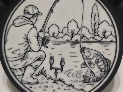 Carp fishing keychain