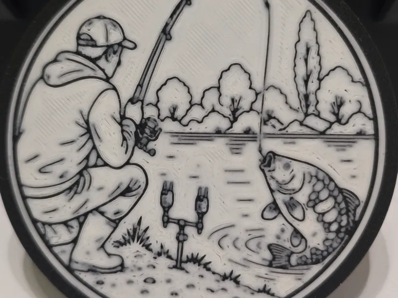 Carp fishing keychain