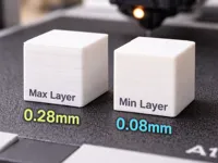 0.2mm 层高和0.08mm层高