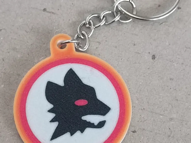 80's AS Roma Keychain