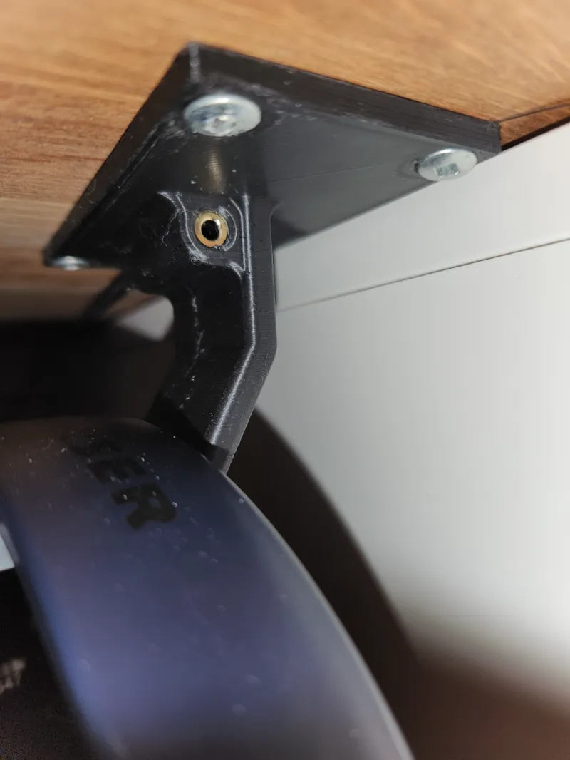 Headphone holder with Aux mounting port