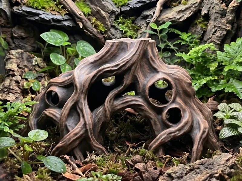 Gnarled Tree Root Cave for Terrariums & Aquariums