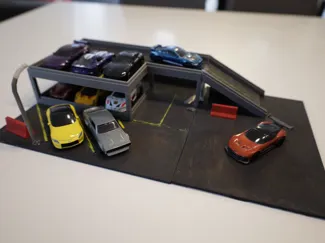 Hotwheels 1/64 Parking Garage Diorama
