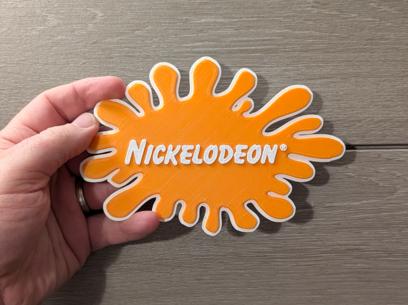 Nickelodeon vintage splat logo sign plaque 2-sizes