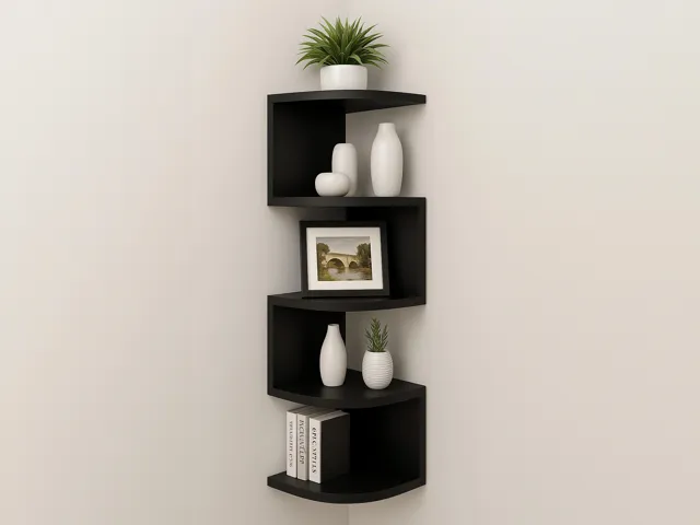 Modular Corner Shelf – Expandable and Easy to Hang