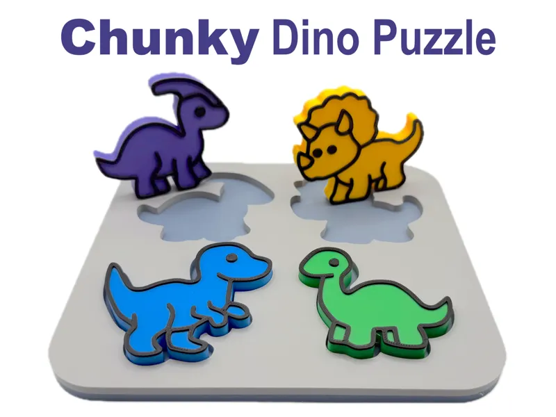 Chunky Dino Puzzle