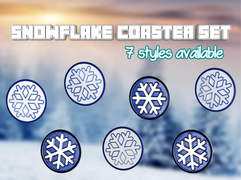 Snowflake Coaster Set