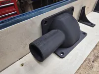 Scaled to fit 2.5" shop vac hoses. 