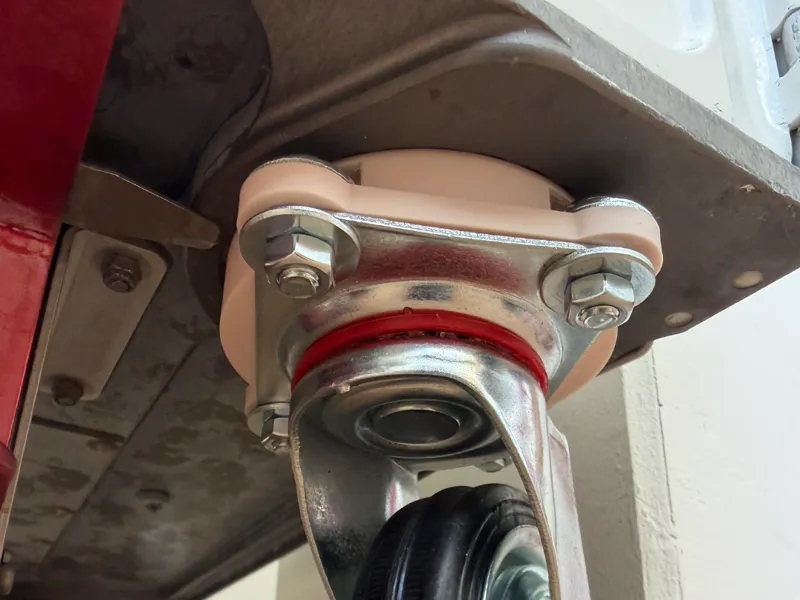 Attachment airline trolley wheel replacement